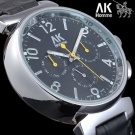 Org."AK" Mode Herren Uhr Automatikuhr Leder Armbanduhr