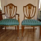 6 St?hle, runder TIsch, Italienische Mobel