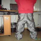 HOMEBOY BAGGY NEUWERTIG W33 L32 SILBER GLANZEND