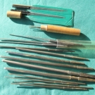 ALTES UHRMACHER WERKZEUG - SATZ REIBAHLEN