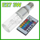 3W E27 RGB LED Lampe Spot Licht Farbwechsel 16 Farbe mit Fernbedienung RC neu