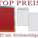 15 rote Bewerbungsmappen von PAGNA 3-teilig + Zubehor