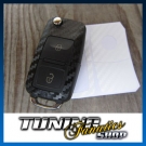 Klappschl?ssel Schl?ssel Dekor WEISS CARBON 2er VW Touran T5 Multivan Sharan