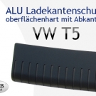 Edition Black Alu Ladekantenschutz mit ABKANTUNG VW T5