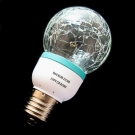 2 Stuck 24 LED RGB Leuchtmittel Farbwechsel Bruchglasoptik Birne 230V E27