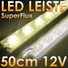 (31,18?/m)SuperFlux LED Leiste 50cm WARM-WEISS 12V IP65