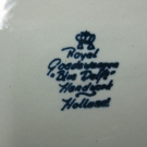 7 antike Wandteller Royal / Koninklilke Blue Delft Handwerk Holland Sammlerstuck