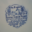 15 verschiedene TELLER " Royal Tudor","Wood Burslem " ,Made in England ,blau