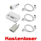 6in1 iPhone 4S-3G-3GS Dock Dockingstation Ladekabel Kfz Ladeger?t Usb Netzteil