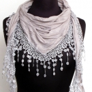 Vintage Spitze Tuch Schal halstuch Blumen Spitzen 1351