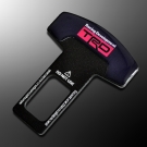 D645 TRD schwarz 3D Emblem Anlage Gurtschloss Gurtschnalle Alarm Stopper