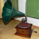 Grammophon "Path? Diamond" - "LIMANIA 1" mit Trichter ? ca. 40 cm