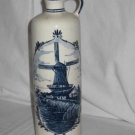 unbek.flasche mit der aufschr-Delft Blue Flasche - Made in Holland - Handwerk -