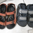 2 Paar Ecco-Sandalen, Adidas Bedesandalen Klettverschluss Gr.32
