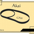 Akai GX-95 Riemen Set rubber belts Cassette Tape Deck