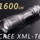 1600 Lumen Zoomable CREE XM-L T6 LED 18650 AAA Flashlight Torch Zoom Lamp Light