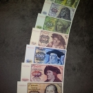 5,10,20,50,100,500,1000 Deutsche Mark Geldschein Schein Banknote 1980