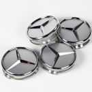 4 x 75mm BENZ Felgendeckel Nabendeckel Radnabendeckel Carbon Logo Emblem
