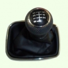 VW GOLF 4 BORA SCHALTSACK SCHALTMANSCHETTE MIT SCHALTKNAUF 6 GANG SCHWARZ NEU