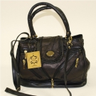 Luxus Damenhandtasche Shopper Tasche Bag schwarz Leder 6431