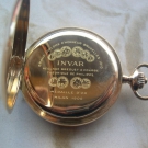 Taschenuhr Invar, 3 Deckel 585 Gold, Savonette, Sammlerstück !!!