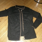 Tolle weiche leichte Strickjacke Kaschmir Seide Anthrazit Gr. L 40 Twin Set