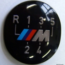 BMW M Emblem Plakette Schaltknauf selbstklebend