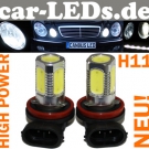SMD LED Xenon Nebelscheinwerfer Peugeot 407 Coupe H11 HIGH POWER