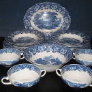 19 tlg. WEDGWOOD WOODLAND ESSSERVICE SPEISESERVICE für 6 PERSONEN