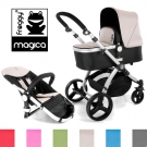 Froggy® Kinderwagen MAGICA 2012 Buggy Sportwagen inkl Babywanne Sportsitz Alu