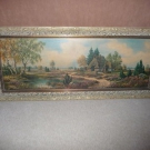 Altes Bild, Gemälde, Landschaft, signiert