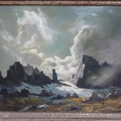 Ölbild Gebirgslandschaft - signiert Gautsch