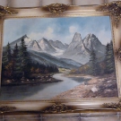 Ölgemälde  Bergmotiv