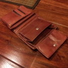 Geldbörse Echt Leder Braun 