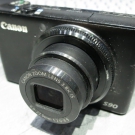 Canon PowerShot S90 10.0 MP Digitalkamera - Schwarz - defekt