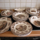 Altes Speiseservice Der Marke Johnson Bros England Old Britain Castles