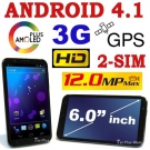 *NEU* EZIO N97 6.0-inch ANDROID 4.1 3G GPS 12.0MP 2-SIM HD TABLET & SMARTPHONE