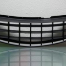opel corsa d sportgrill grill ohne logo kühlergrill schwarz  tuning schwarz 