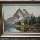 1 Gemälde Bild - Drei Zinnen - Arno Lemke - Maler Tirol Alpen Berge ÖL Leinwand