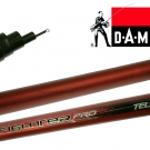 DAM Fighter Pro Tele Stipprute 7 m rot Teleskoprute NEU Angelrute Köderfischrute