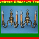 2x alte große Wandlampe aus Messing Wandleuchten je 2-flammig