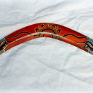 Bumerang Holz Wurfholz  52cm Jagtwaffe d. Aborigines aus Australien Handarbeit