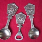 WMF - 2 Zinnlöffel + 1 Flaschenöffner