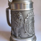 Krug Zinn Bayern mit Bayernhymne, 95 %, ungebraucht