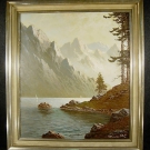 Gustav Weiss 1886 St.Gallen - München / Abenstimmung am Achensee 