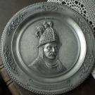 WMF - Zinn - Wandteller - Mann mit Goldhelm - Rembrandt um 1650