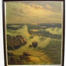 Ölgemälde d.Hamburger. - Malers  MODEY KERSTEN  / 80 x 70