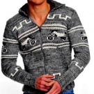 TAZZIO Strickpullover Pullover Norweger Grobstrickpullover Pulli Sweater 9171