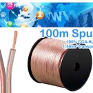 100m 2x1,5mm² Hifi Lautsprecherkabel Boxenkabel Audio Box Kabel Lautsprecher