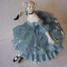 seltene Goldscheider Figur : Tänzerin  Ballerina , gez. Podola 